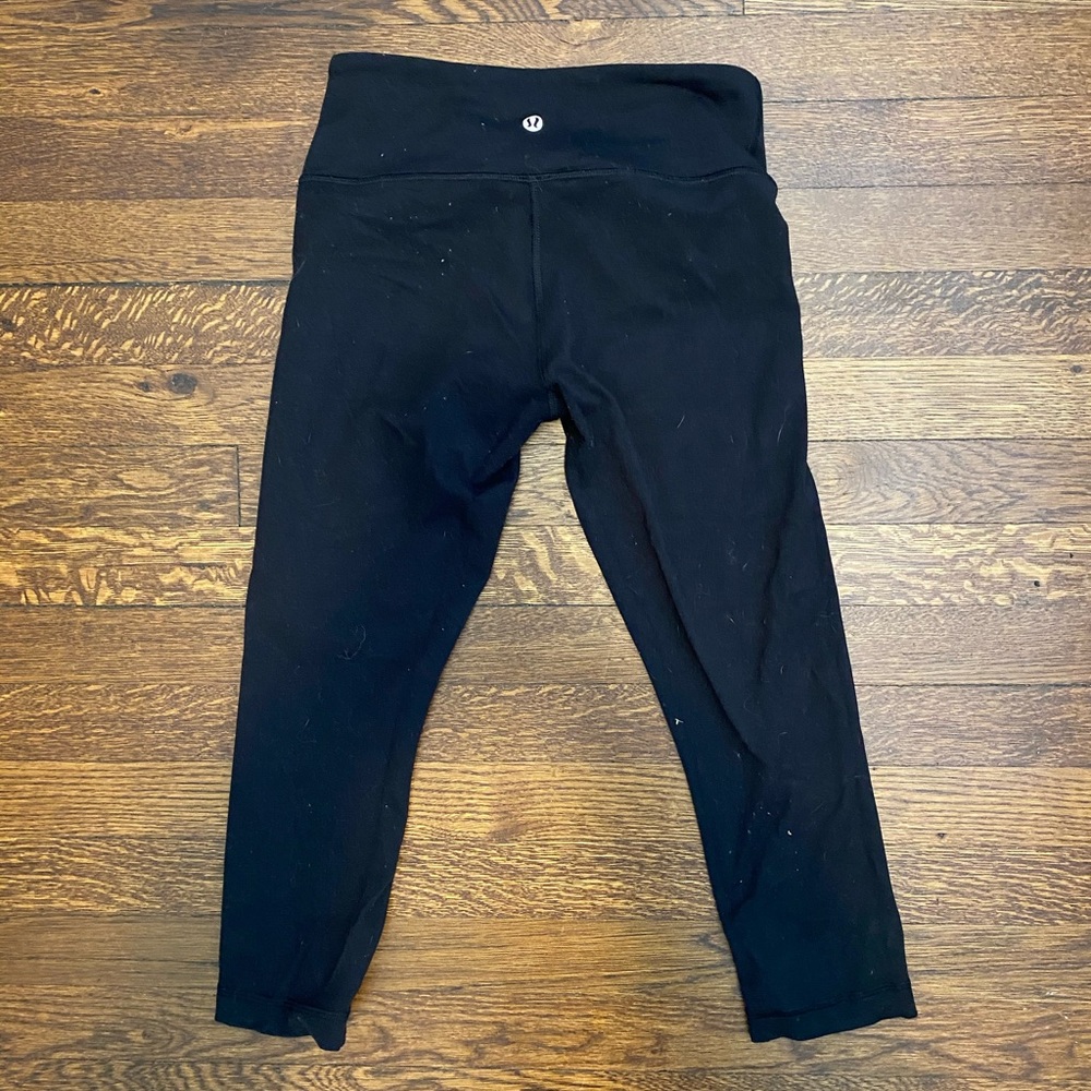 Lululemon Wunder Under Black Crop